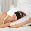 TEHAUX Sleep Mask, Sleep Earmuff Headband, Breathable 2-in-1 Warm Earmuffs,