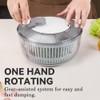 KEOUKE Salad Spinner and Vegetable Chopper Set with 3 Blades,