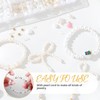lomdung White Beads Set, DIY Beads for Jewellery Making Creation,