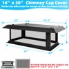 Chimney Cap Chimney Cover,Fireplace Chimney Caps for Outside 14"x30",Chimney Flue