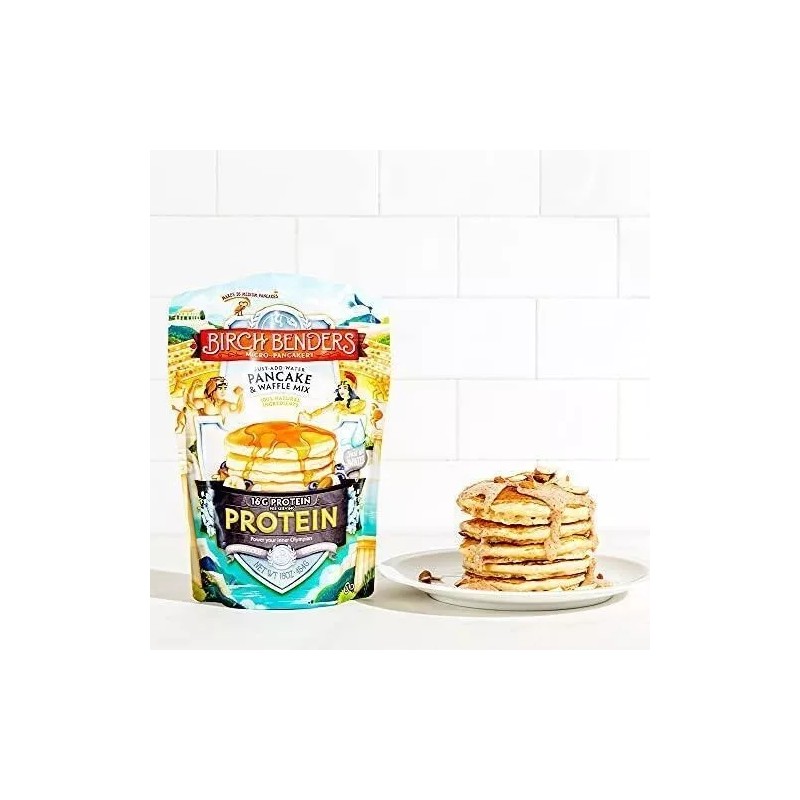 Birch Benders Pancake and Waffle Mix with Whey, Protein, 16