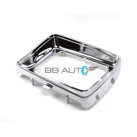 OE Replacement New Chrome Headlight Bezels Trim Set Direct Replacement for 1978-1979 Ford F150 Truck (Partslink Number FO2512114, FO2513115)