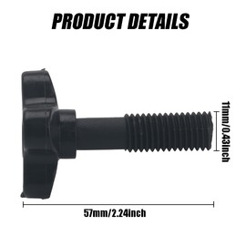 MDYNI 2 Pieces M12 PlasticFixing Screw Knob Canopies Garden Swing Plastic Fittings to attach canopy frame to swing frame