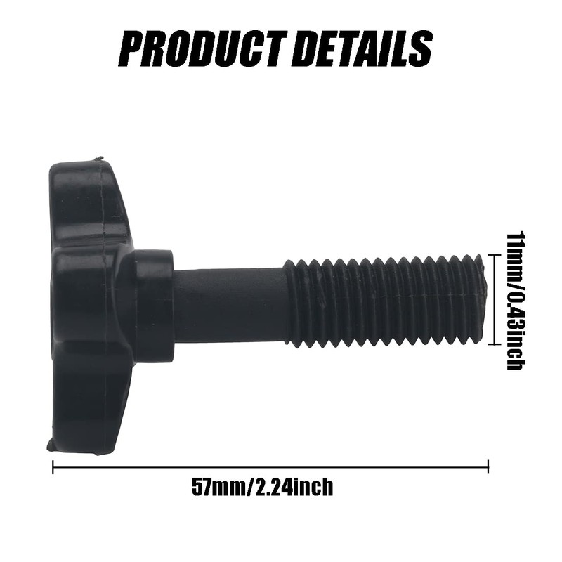 MDYNI 2 Pieces M12 PlasticFixing Screw Knob Canopies Garden Swing