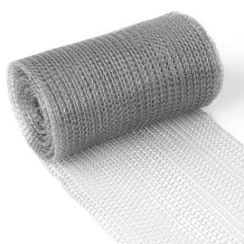 Orssmigs 1 Roll 15.2 cm x 6 m Rabbit Wire, Stainless Steel Wire Mesh, Fine Mesh, Cut Possible Mouse Grid, Aviary Wire for DIY Home Decoration