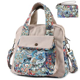 Black Butterfly - Bolso de hombro de lona de alta calidad, con asa superior para mujer, bolso ligero, bolso cruzado de estilo pequeño, Azul (Blue-Plus), L