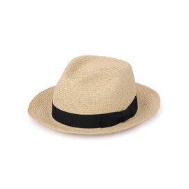 Casilla ZKN02618 Men's Medium Folding Hat, Washable, Straw Hat, Loose, Large, Spring/Summer, Simple, Ribbon, Adjustable Size, Natural, M
