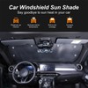 Car Foldable Car Sun Visor Compatible with Alfa Romeo Tonali,