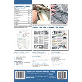 Vespa GTS, GTV, LX & S 125 to 300 (05 - 18) Haynes Repair Manual (Paperback)