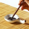 Multifunctional Inkwell Dish Porcelain Handmade Ink Well Inkstone with Brush