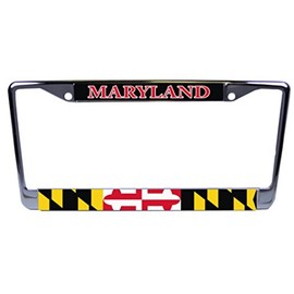 Maryland State Flag MD Univ. of Maryland License Plate Frame 6"x12" Made in USA