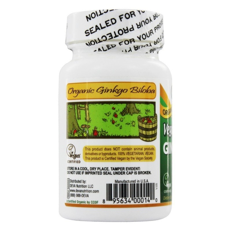 DEVA VEGAN VITAMINS GINKGO BILOBA,300MG, 90 TAB