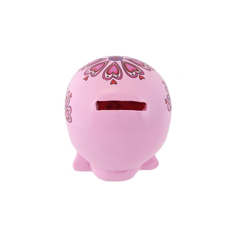 Something Different Pink Candy Skull Money Box, Resin, 9 x