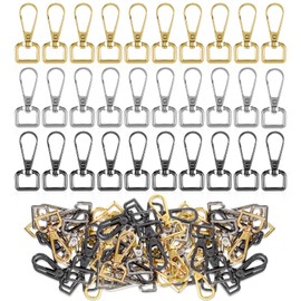 30 Pcs Metal D Ring Swivel Lobster Claw Clasp Snap Hooks Purse Hardware