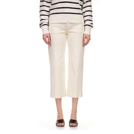 Sanctuary The Marine - Pants for Women - Cotton-Blend Fabric - Pull-on Style - Front and Back Patch Pockets French Vanilla 30 One Size