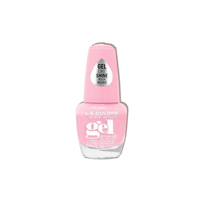L.A. COLORS Pink Please Gel Polish, Pink Glaze CNL642