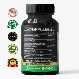 Herbal Code Labs Nutrition Boswellia Curcumin Ginger Extracts