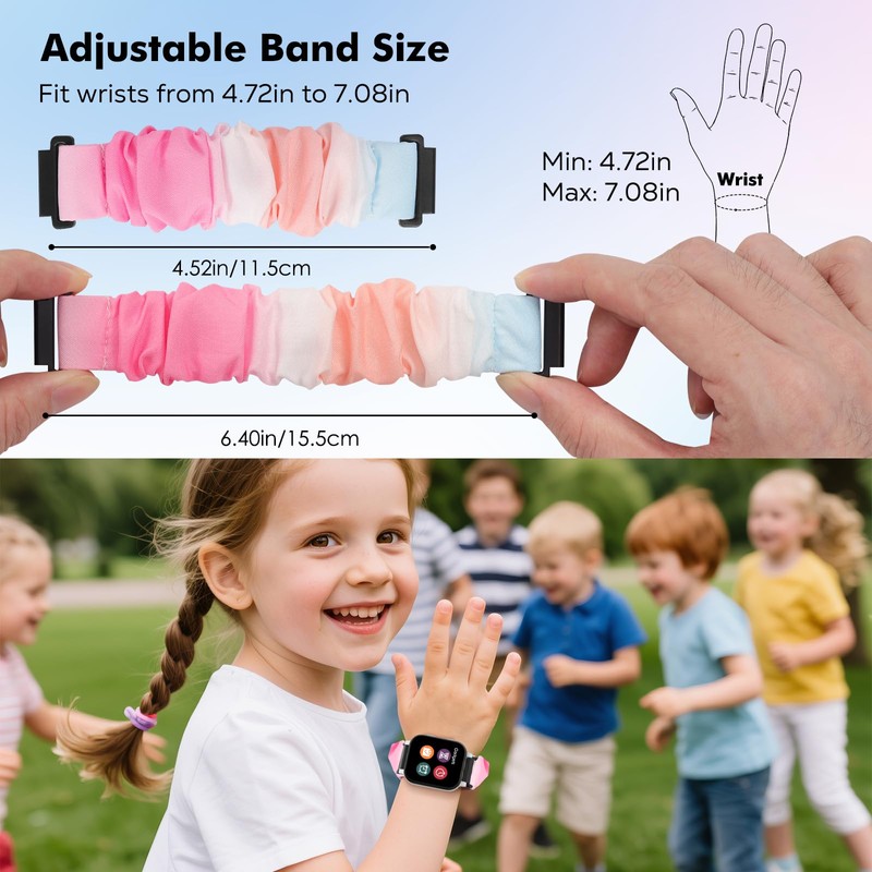 3 Pack Scrunchie Band Compatible with Gizmo Watch 3 2