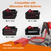 Mayspare Jumper Cables for Car with Adapter Compatible with Milwaukee