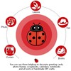 200 PCS Mini Wooden Ladybugs Decor, Self-Adhesive Bug Stickers for
