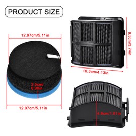 KingBra 2 Post + 4 Foam & Felt Filter Replacement Filters Compatible with Bissell MultiClean Lift-Off Pet Vacuum 2998 31259 31269 2999 2849 3000 3057 28492 3399 2852 3125W 28524 2920 3059,Part 1625641