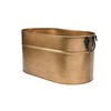 Plow & Hearth Vintage-Style Antique Copper Galvanized Steel Firewood Bucket