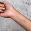 4 x 'Python Snake' Temporary Tattoos - Water Resistant, Skin-Safe,