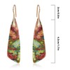 Wovanoo Natural Stone Earrings for Women Boho Triangles Dangle Drop