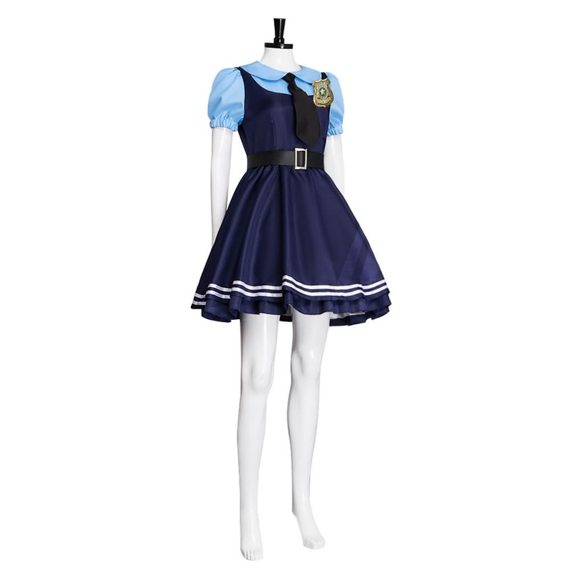 Zynthovra Judy Cosplay Hopps Disfraz de conejo, uniforme de policía