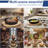 4 Sets Mini Cast Iron Skillet, 6.3 Inch Small Cast