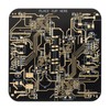 PATIKIL 1pcs Square Black FR-4 Drink Coaster, PCB Coasters Circuit