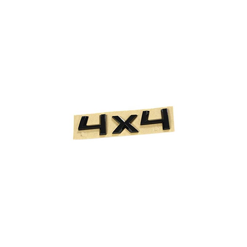 Lettering 4x4 Black Sticker Emblem Blackline Logo