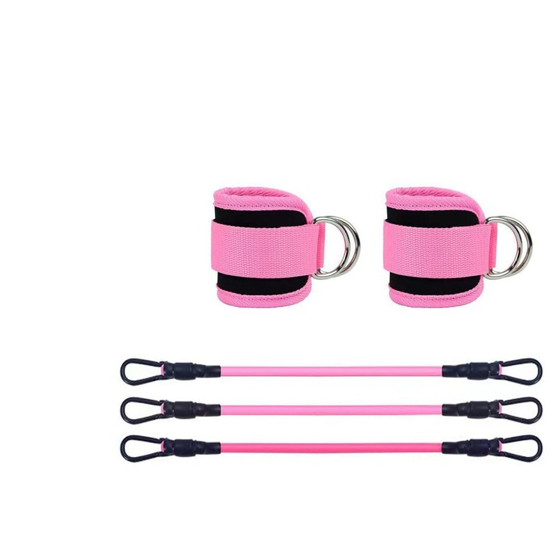 Ankle Strap with Exercise Bands for Leg Butt Training Workout