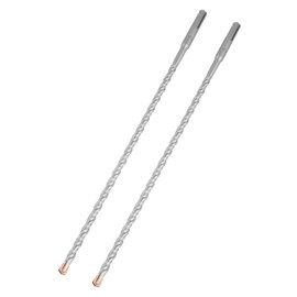 Hilpaty SDS Plus Hammer Drill Bit 8 x 350 mm x 2, Professional Masonry Drill with 4 Carbide Cutting Edges for Drilling in Stone, Concrete, Natural Stone, Brick Wall