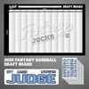 FANTASYJOCKS 2020 - Fantasy Baseball Draft Board Kit (10 Team)
