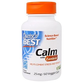 Doctor's Best Calm with Zembrin, Stress & Mood Support, 25mg Veggie Caps, 60Count (DRB-00456)