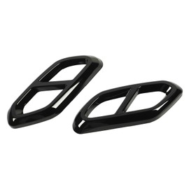 Exhaust Pipe Muffler Cover Decorative Strong Protection Car Exhaust Pipe Cover Replacement for GLC Class X254 AMG Line (Gloss Black)
