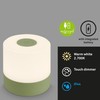 BRILONER Mini LED Table Lamp Wireless, Dimmable Bedside Lamp Touch,