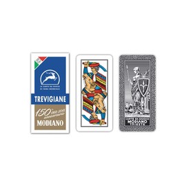 Modiano Regional Playing Cards Treviso Anniversary of 150 years, Colour Case Blue, 300139