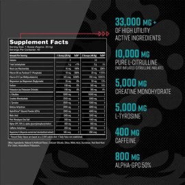 Gorilla Mode Pre Workout Formula Pre Entreno 40 Servs Sabor Sandía                                                                                    
