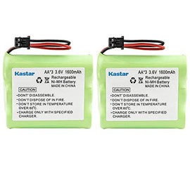 Kastar 2-Pack AA3 3.6V 1600mAh MSM Ni-MH Rechargeable Battery for Panasonic Type 1 P-P501 PP501 P-P501A PP501A P-P501PA P-P504 PP504 P-P508 P-P508A P-P510 P-P510A PP510A, PQP60AAF3G2 PQP85AA3A