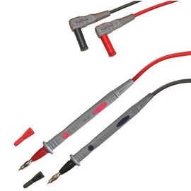 Peak Tech 1 Pair Flexible Multimeter Test Leads 120cm, Safety - Test Kit Cable, 1000V AC / DC, 10A, Cat III / IV, 1, TKS Pack of 4