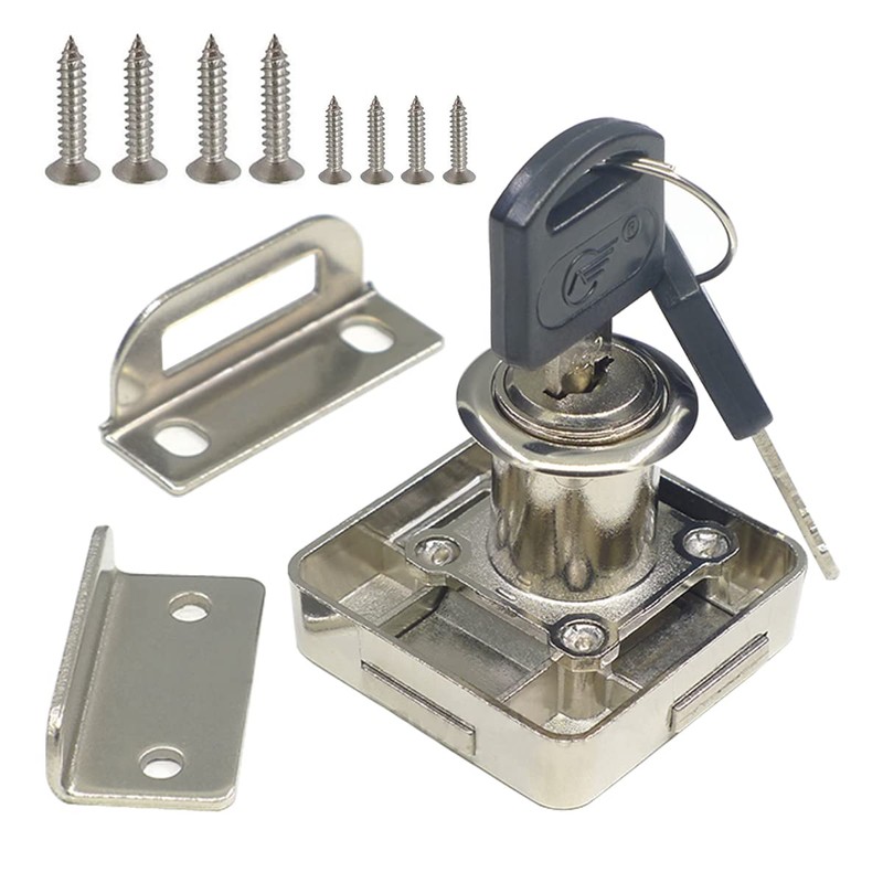 Double Door Cabinet Lock Cabinet Drawer Lock [Keyed Alike] Double