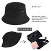 Tuopuda Unisex Cotton Fishing Hats, Bucket Hat, Foldable Outdoor Summer