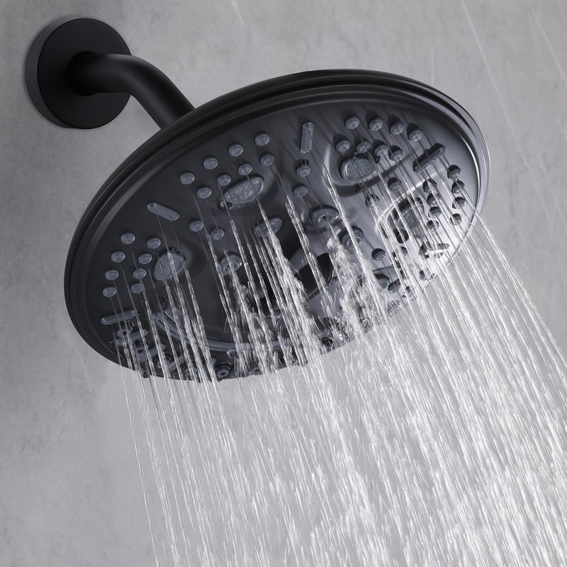 FSCEPIXI 2 Handles Shower with 8'' Rainfall Shower Head,Single Function