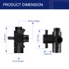 PDPBath Brass 3 Way Shower Arm Diverter Valve for Handheld