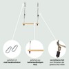 H2i children's trapezoidal swing wooden rung incl. Carabiner for hanging.