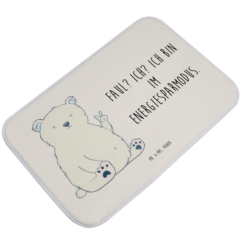 Mr. & Mrs. Panda Eisbär Lazy bath mat - gift,