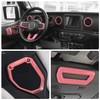 Jeliker for Wrangler JL Interior Trim Kit Pink Dashboard for
