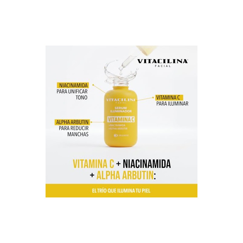 Vitacilina Serum Iluminador │ Vit. C + Niacinamida + Alpha